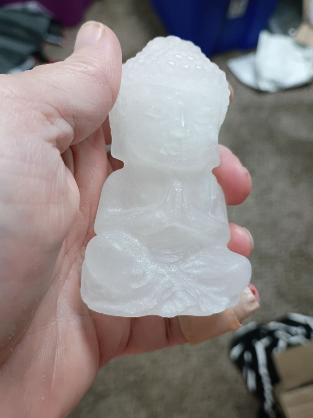 Selenite Buddha
